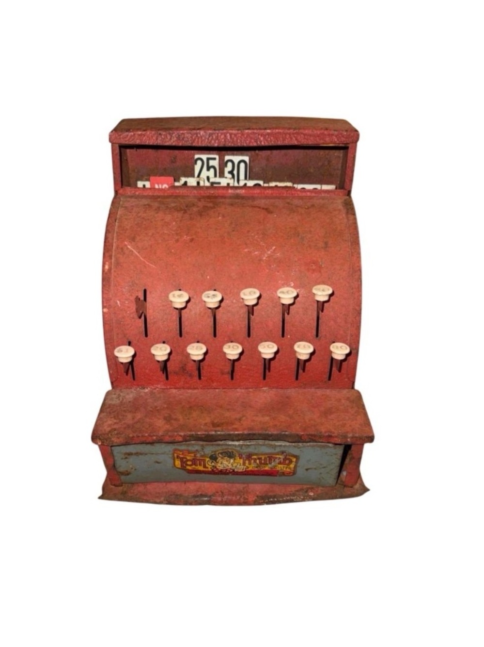 Vintage Tom Thumb RRed Toy Cash Register
